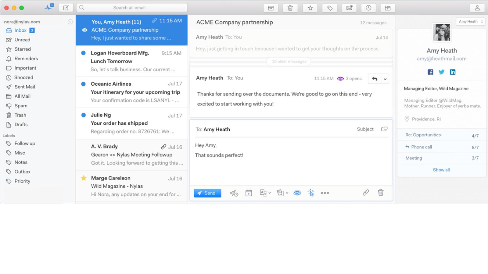fastest email client for mac